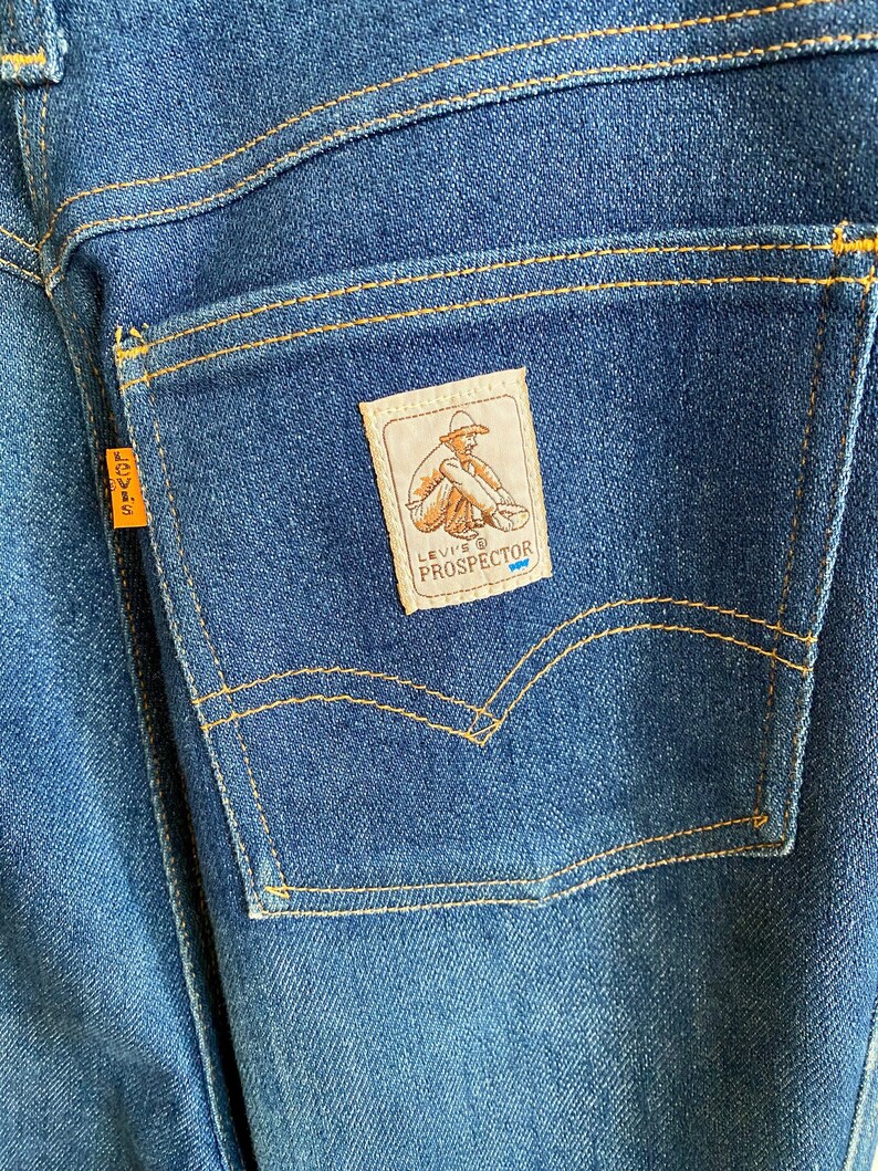 RARE Vintage Orange Tab 70s Levi Prospector Womens Jeans 30 X Etsy