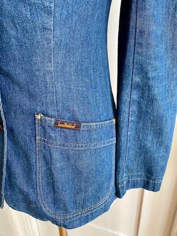 Saucy Vintage 70's Denim Ladies Landlubber Denim … - image 3