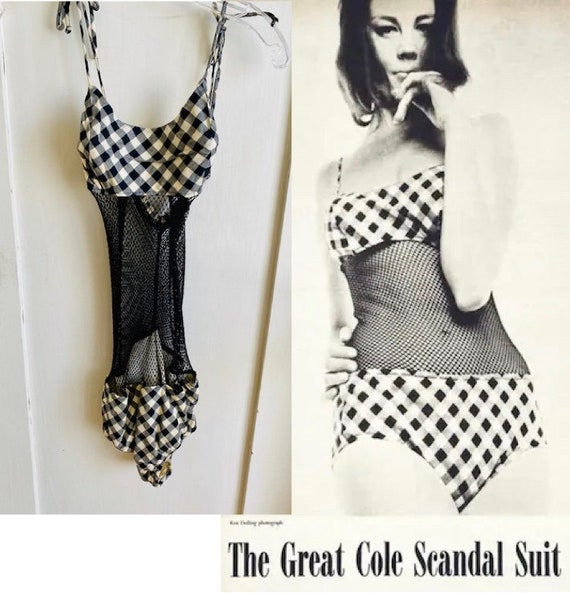 RARE Vintage 1960s Cole Junior Scandal Bathing Sui