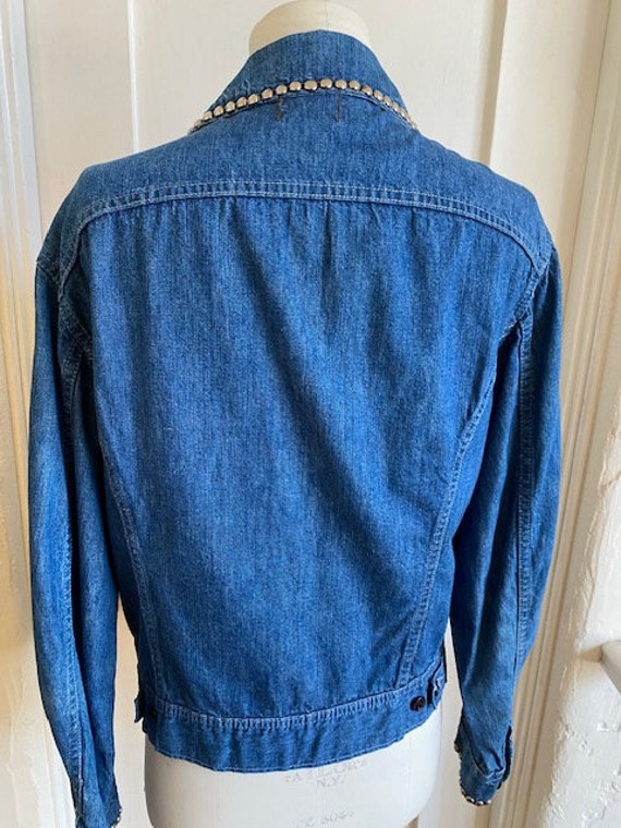 Vintage 70's Lee Denim Made in USA Jacket With Si… - image 9