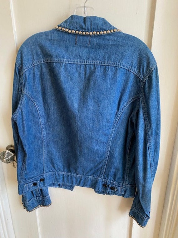 Vintage 70's Lee Denim Made in USA Jacket With Si… - image 3