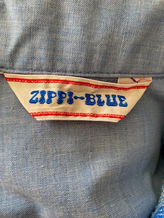 RARE Vintage 70s ZIPPI-BLUE Boho Hippie Kids Long… - image 6