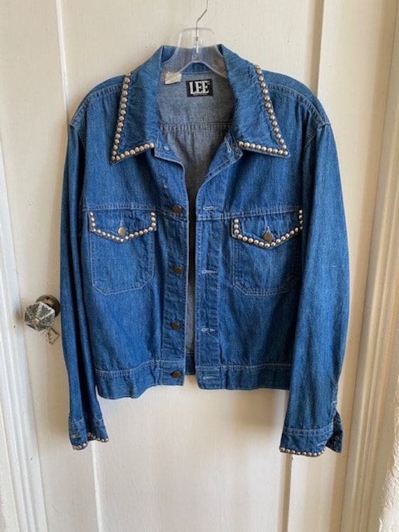 Vintage 70's Lee Denim Made in USA Jacket With Si… - image 2