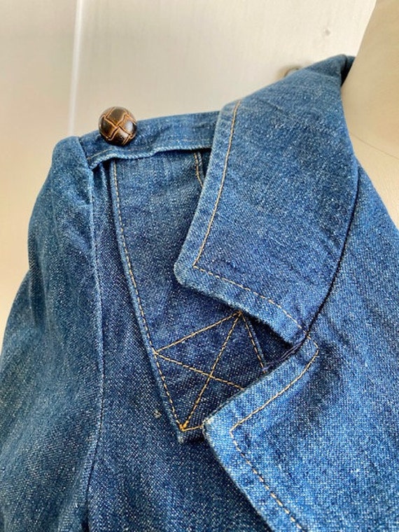 Saucy Vintage 70's Denim Ladies Landlubber Denim … - image 5