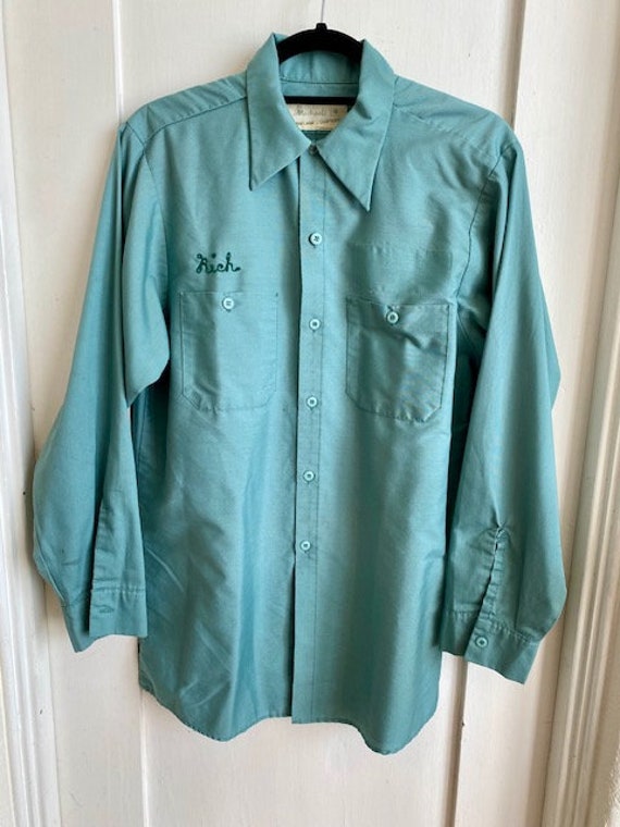 Vintage Michaels Uniform Company Work Shirt Embro… - image 1