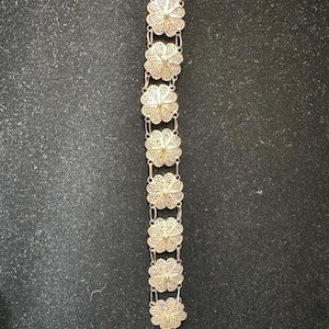 ヴィンテージ スパン スターリングシルバー フィリグリー 繊細な 