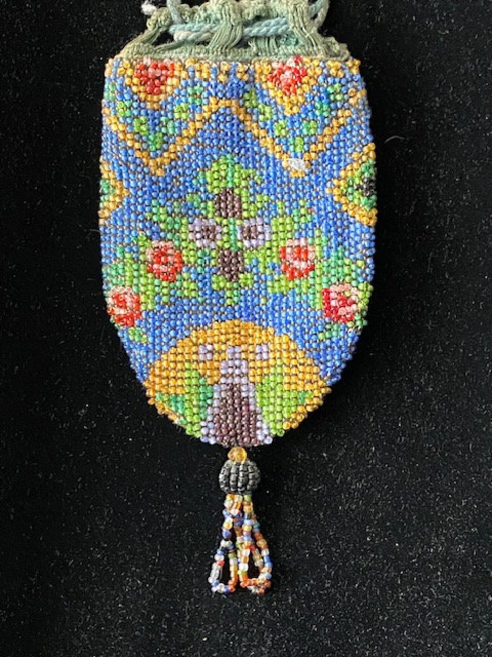 Victorian Early 1900's Floral Beaded Small Reticule Handbag Germany - Etsy
