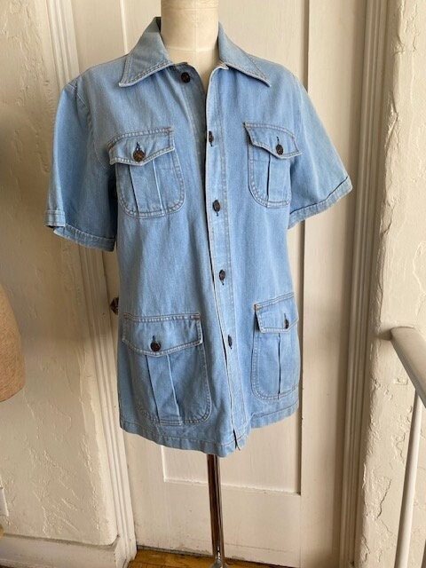 ジャケット・アウター 70s- FARAH denim safari jacket 70s Safari Jacket - Etsy