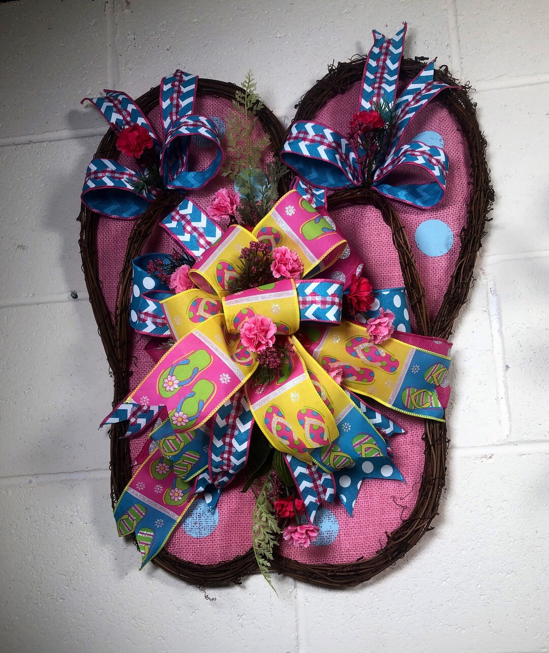 Oversized Flip Flop Wall Decor: Summer Beach House Decoration - Etsy