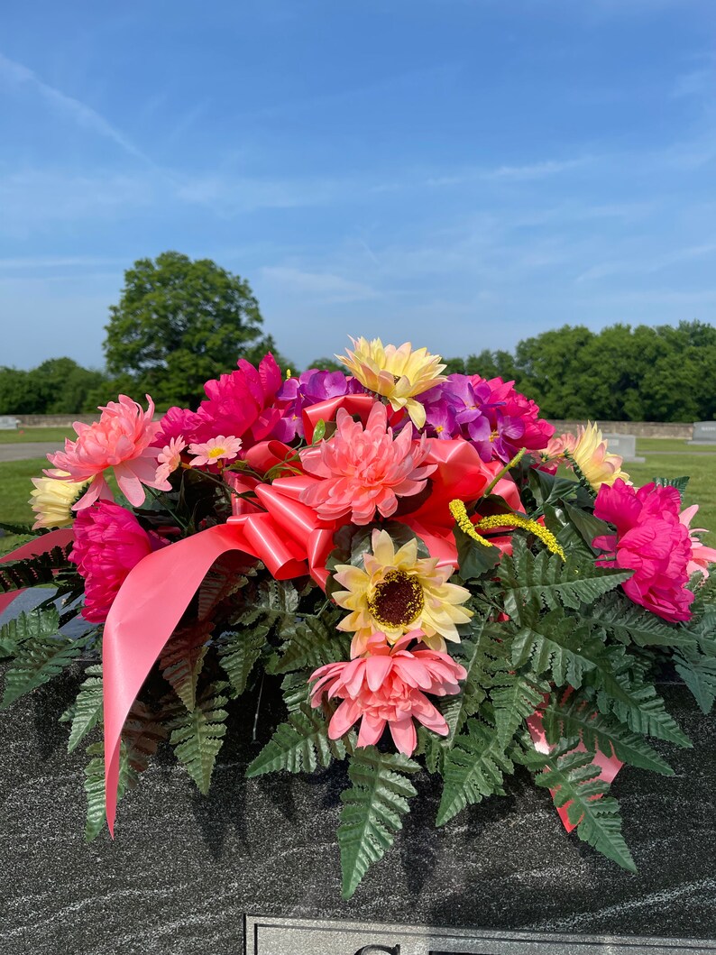 Cemetery Graveside Flowers for the Monument or Headstone. Etsy