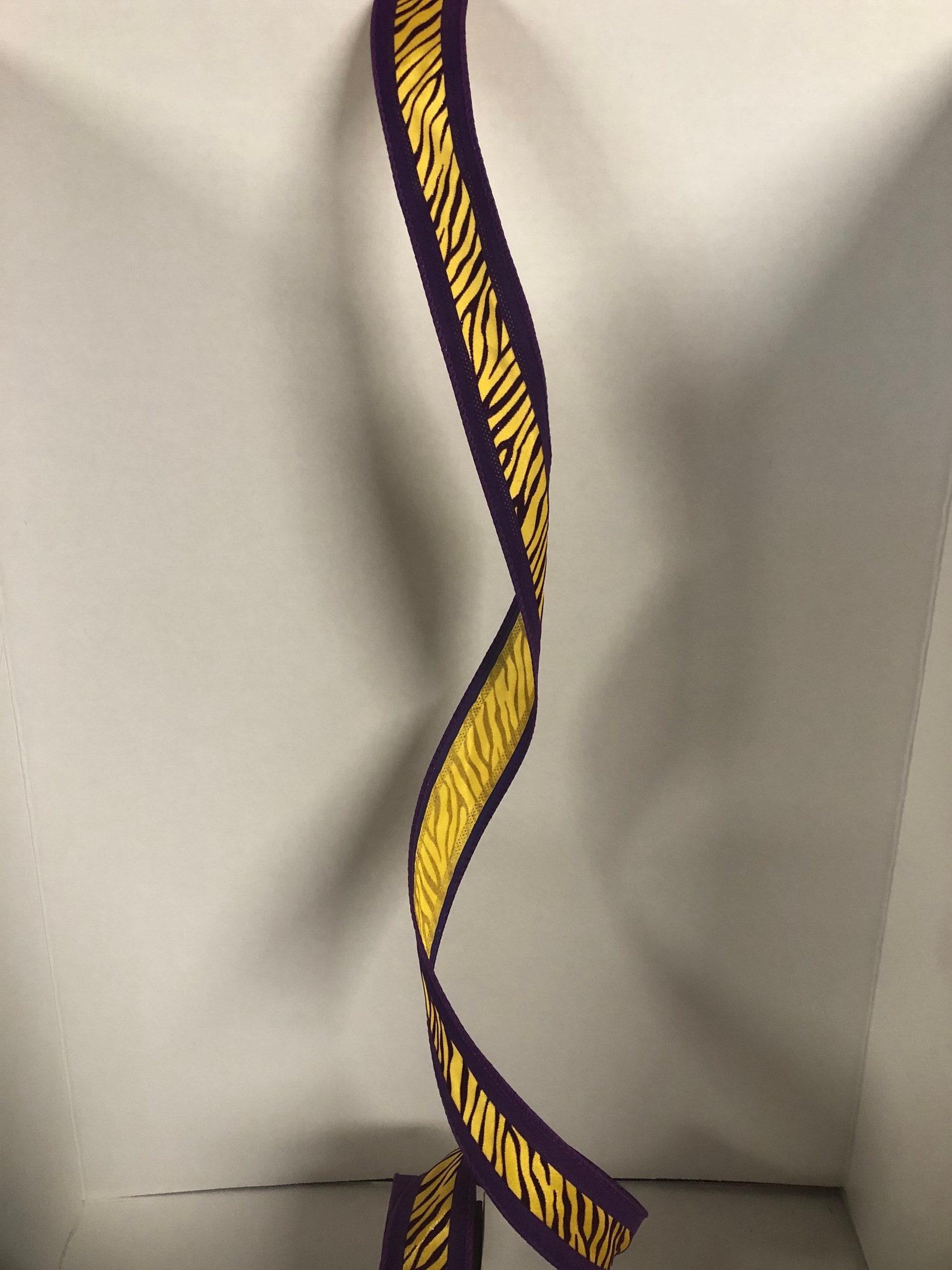 Purple and Yellow Gold Ribbon. Colors of Louisiana School and Etsy