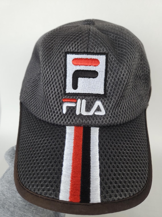 Vintage graue FILA Cap mit Aufstick - Einheitsgröße - casual Kappe Käppi - retro sportswear View 5