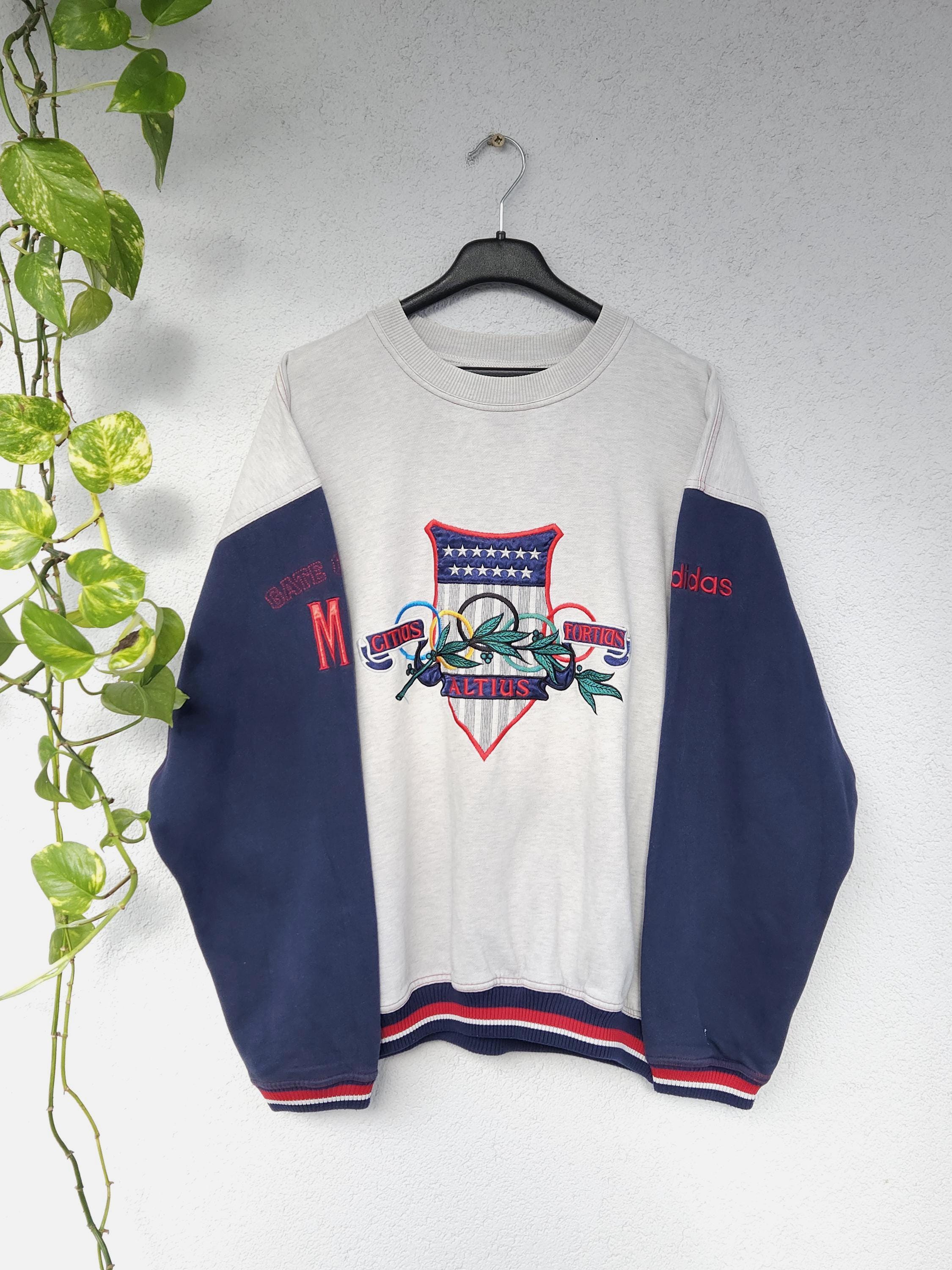 Vintage Adidas Olympic Centennial Collection Crewneck Sweater 