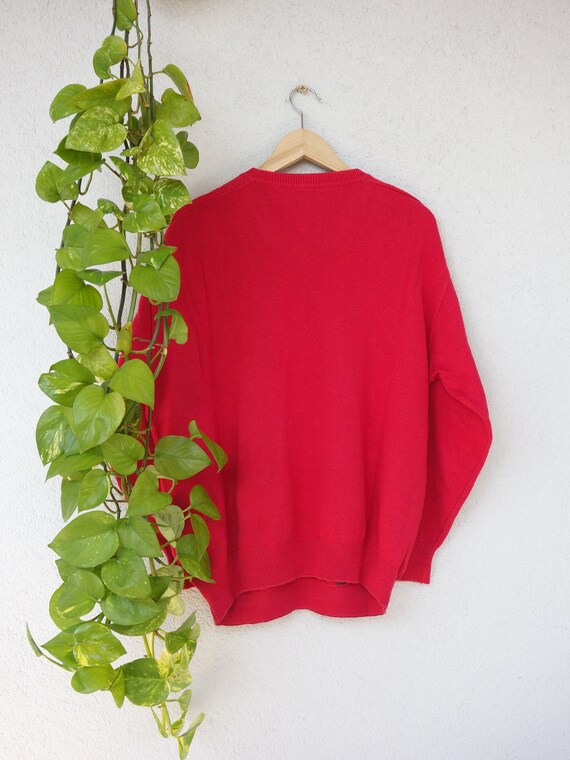 Vintage Sweater Roger Kent V-Neck Sweatshirt ligh… - image 2