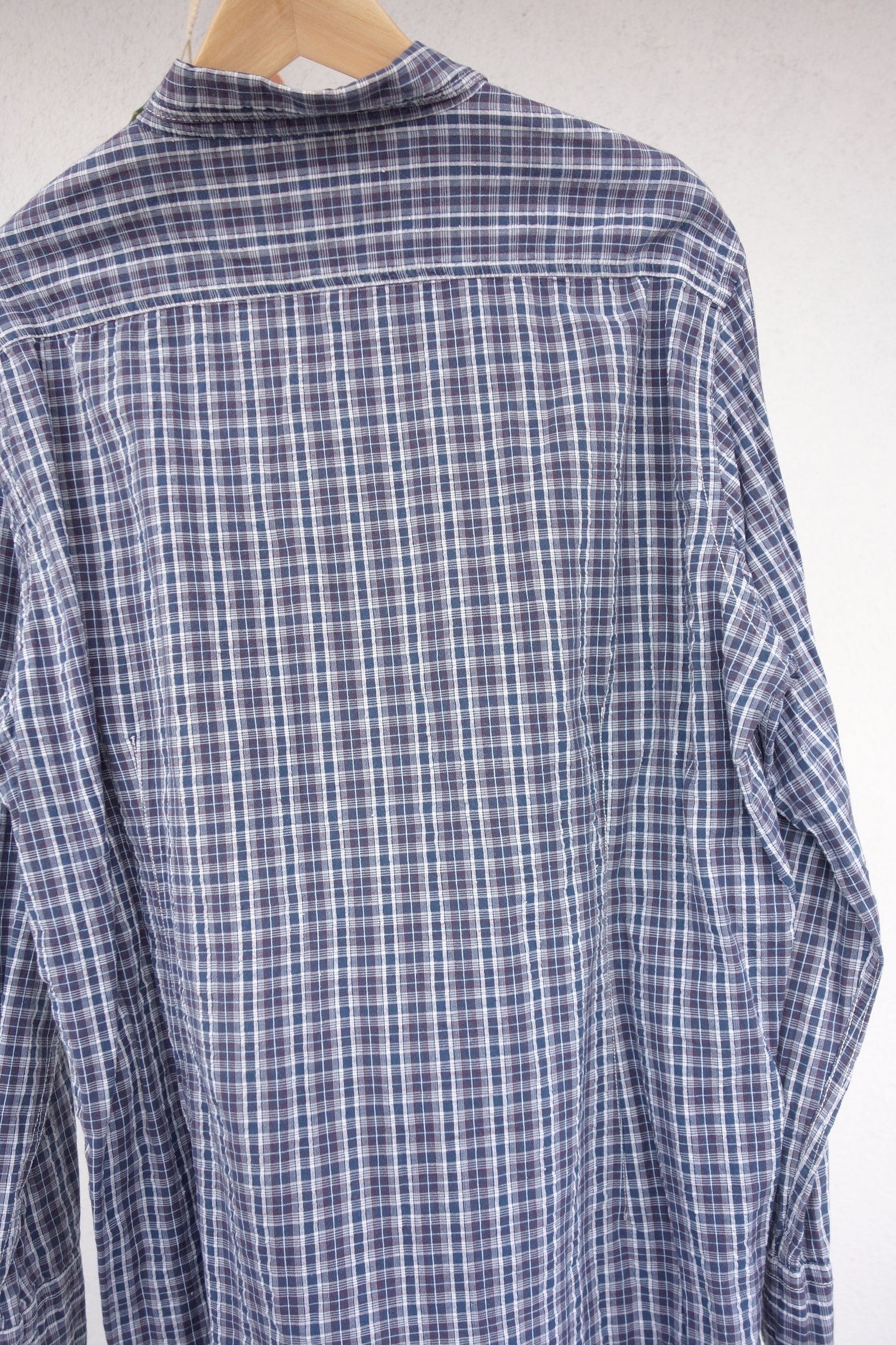 Vintage karo Biaggini longsleeve shirt size XXL cotton shirt | Etsy