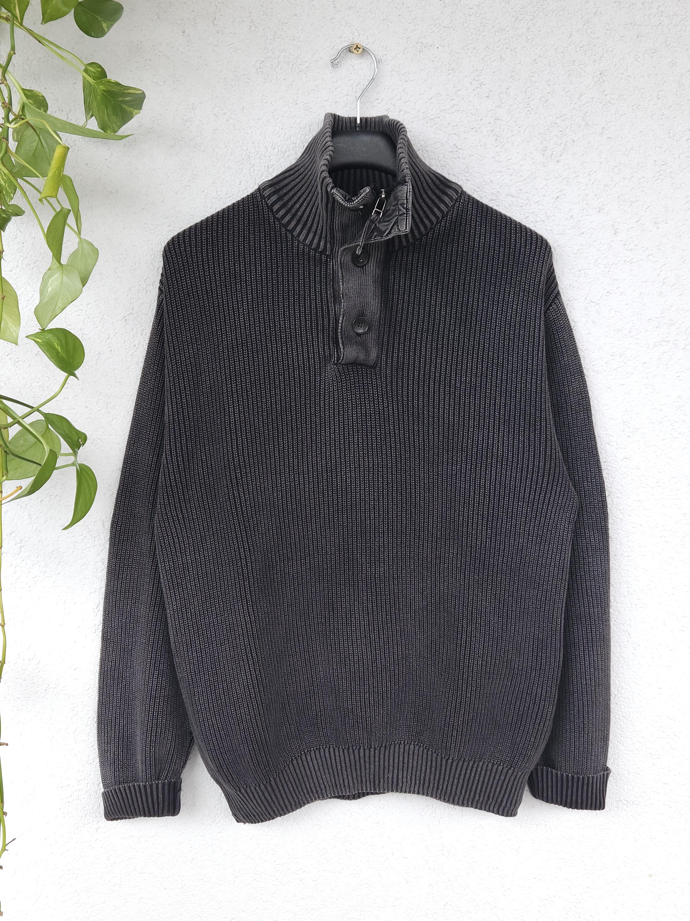 Vintage Strickpullover von Monte Carlo Pullover Sweater Troyer Gr. 52 (L) grauer Strick Knit Pulli retro style  90er
