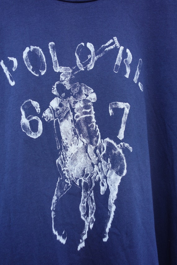 Vintage graphic Polo Ralph Lauren T-shirt with pr… - image 5