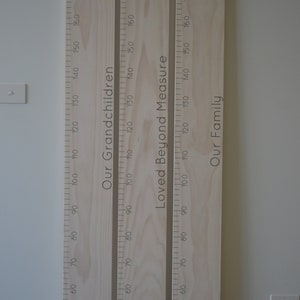 DIY Ruler Height Chart Vinyl Decal Kit