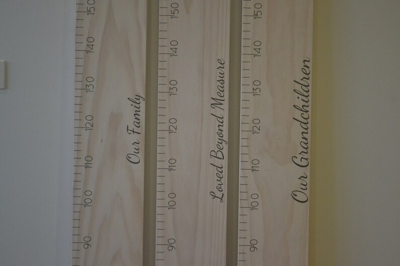 DIY Ruler Height Chart Vinyl Decal Kit Etsy