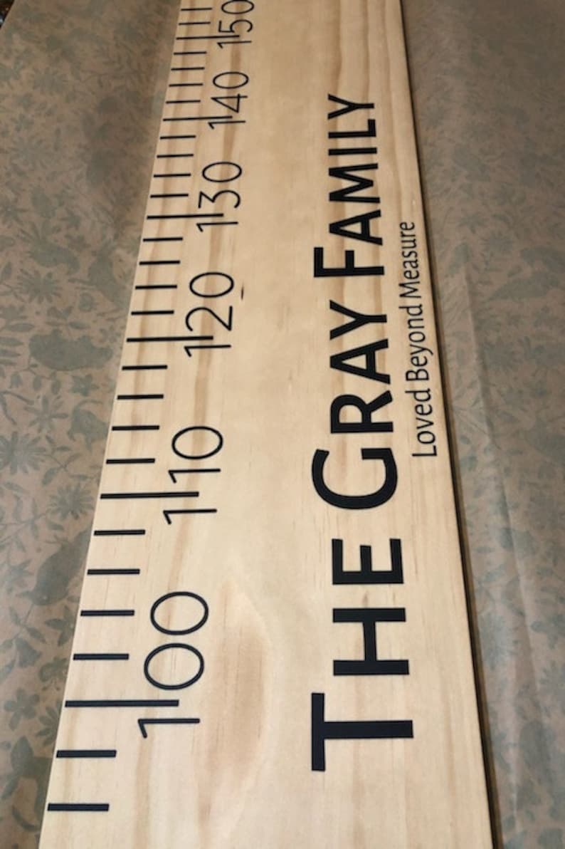 DIY Ruler Height Chart Vinyl Decal Kit Etsy