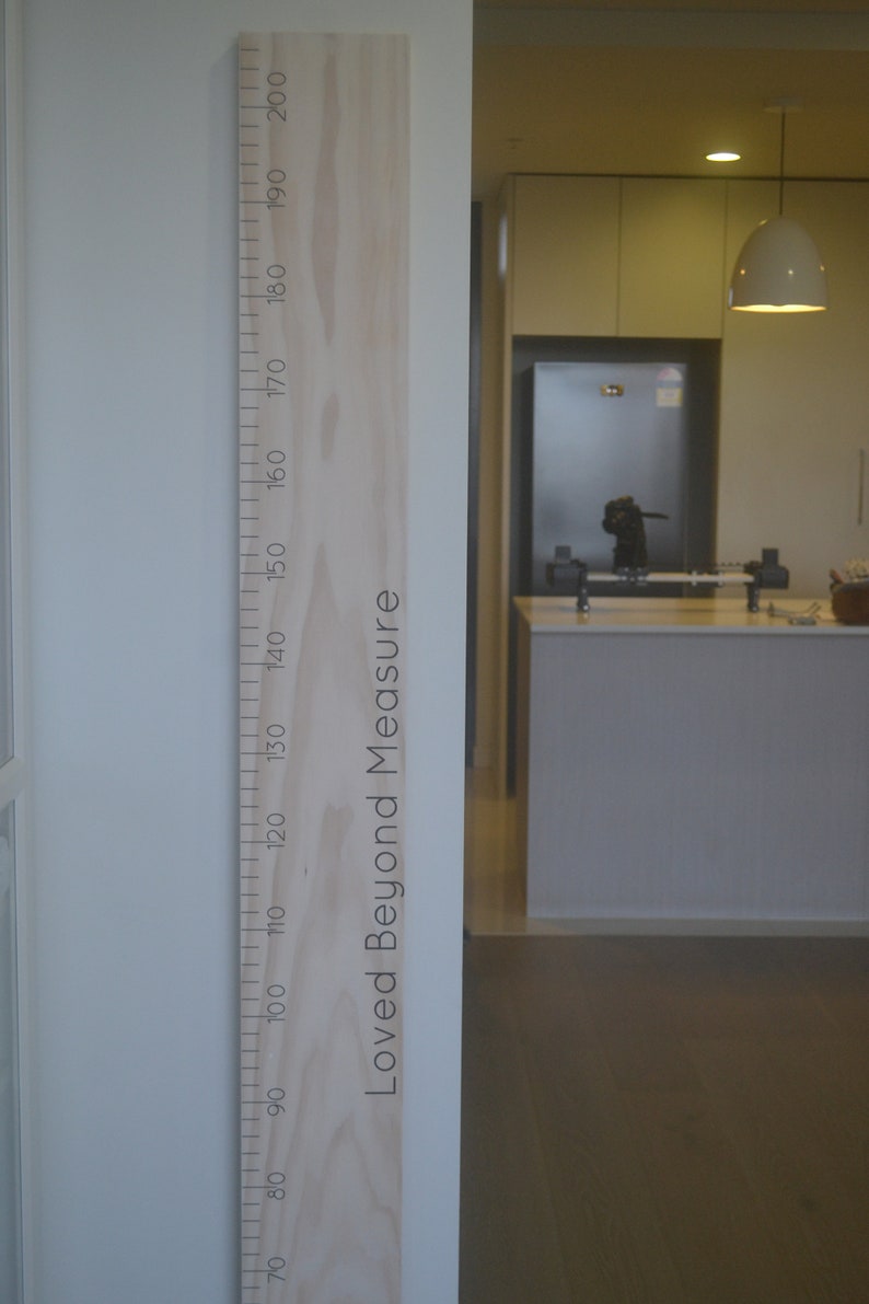 DIY Ruler Height Chart Vinyl Decal Kit Etsy