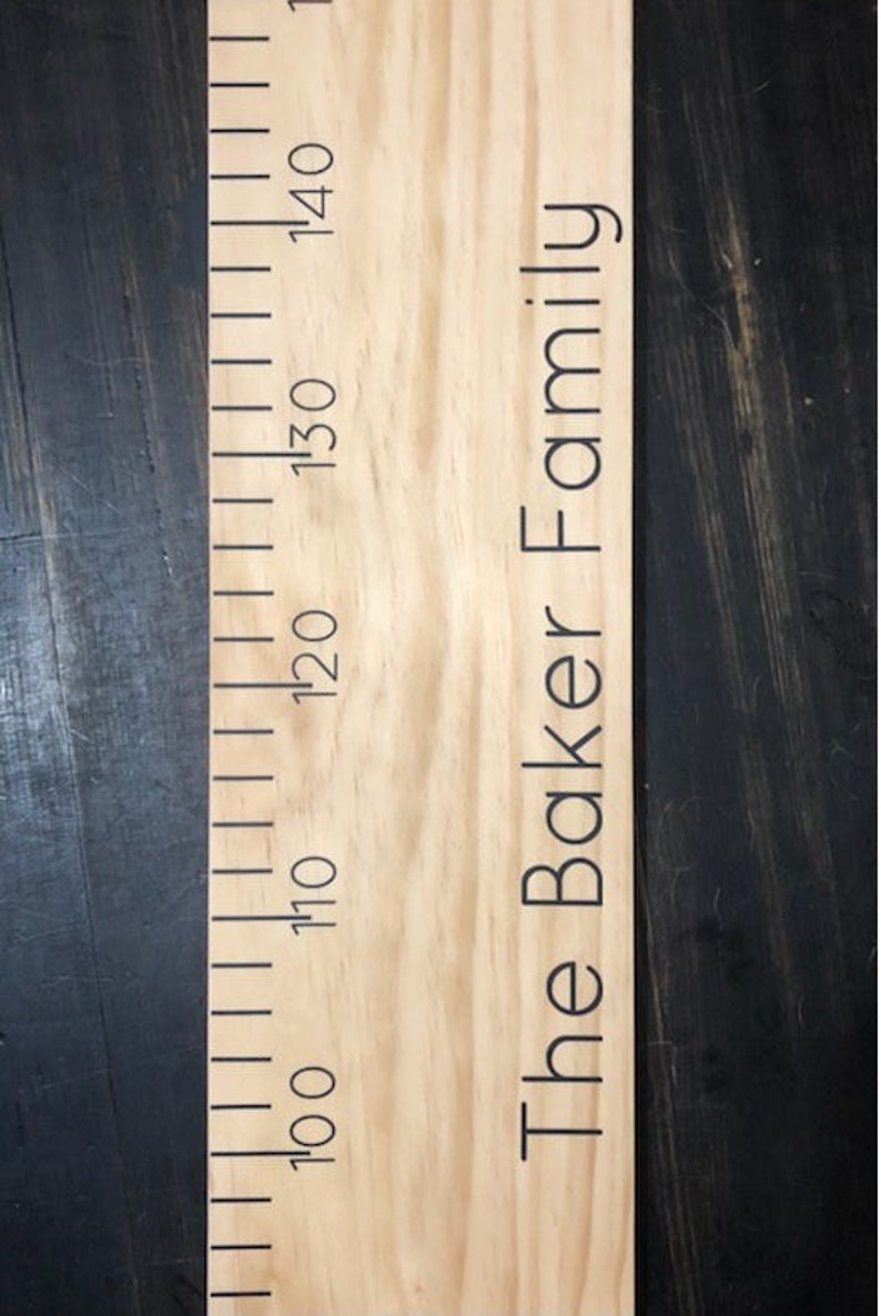 DIY Ruler Height Chart Vinyl Decal Kit Etsy