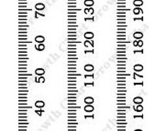 Digital File: Growth Chart SVG, PNG, eps, dxf, ai, Height Chart, Growth Ruler, Wall, Growth Chart Cricut, Silhouette, Glowforge, CNC, laser