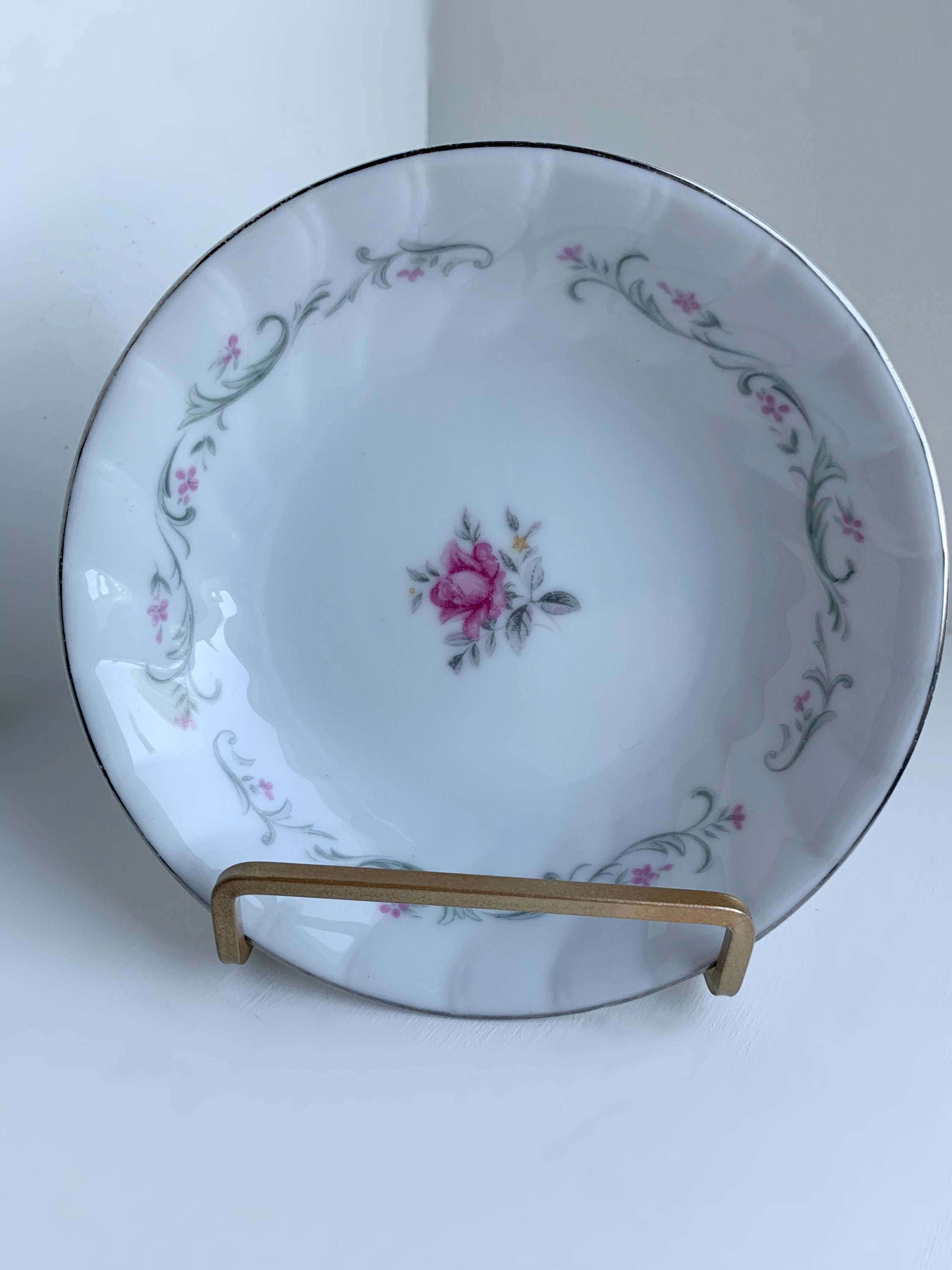 Vintage Royal Fine China Dessert Plate/Bowl Etsy.de
