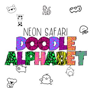 DOODLE LETTERS - Neon Safari- Unlimited Commercial Use
