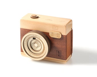 Wooden Camera Music Box