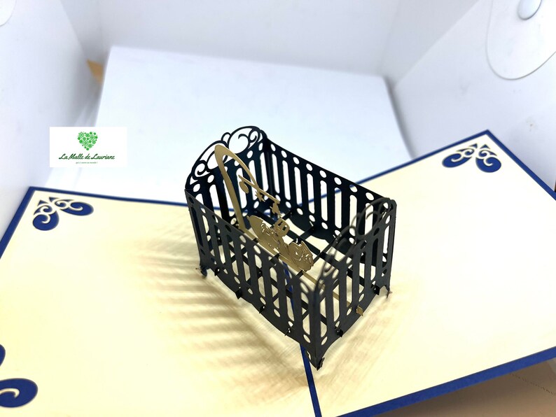 Cartão pop-up 3D NASCIMENTO - Batismo - bebê - Aniversário SN03 imagem 5