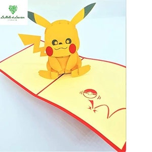 Carte pop-up 3D POKEMON - PIKACHU- Anniversaire SN05
