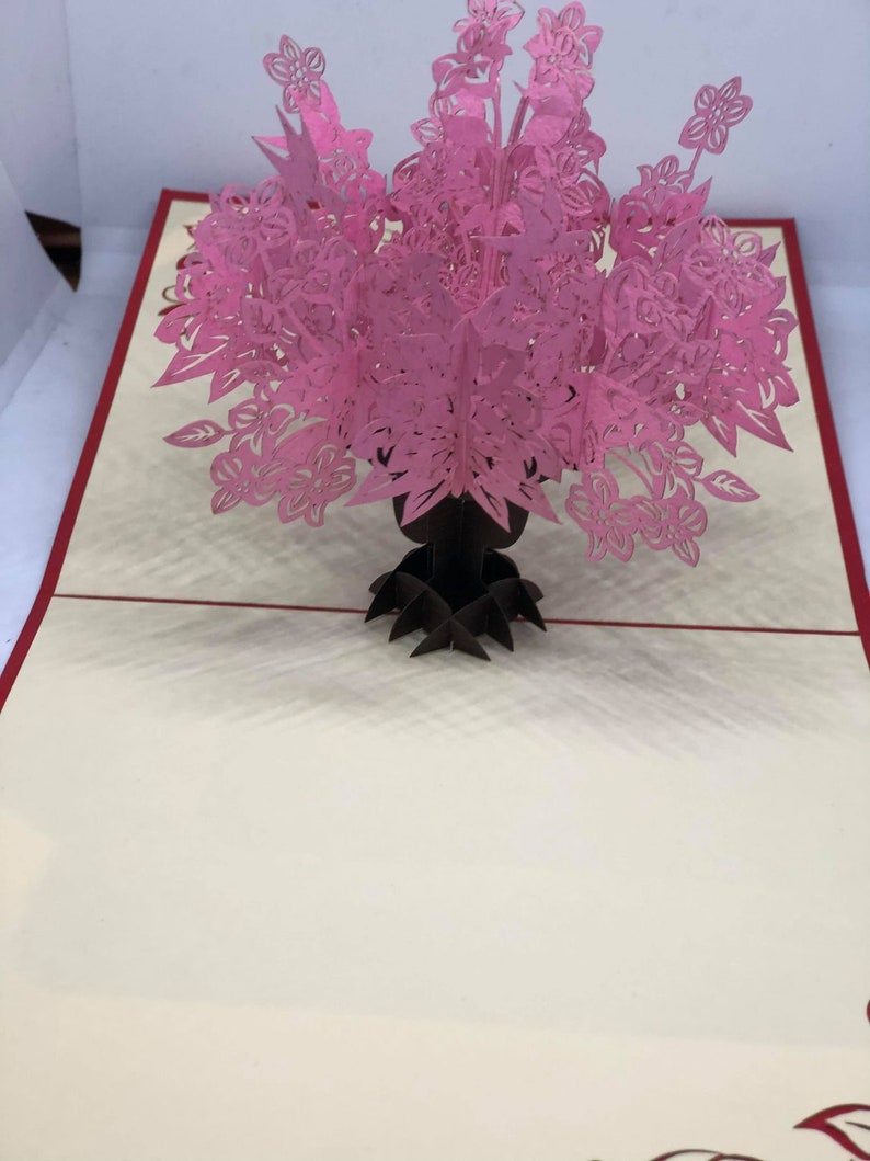 Carte pop-up ARBRE - Fête - Anniversaire SN03 image 1