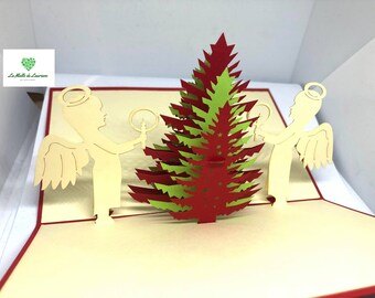 Joyeux Noël - Joyeuses Fêtes - Cartes de vœux pop-up 3D Pop Up: Grand sapin NOEL26