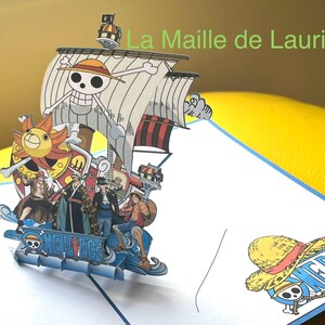 Carte pop-up 3D One Pièce - Manga - Game - Jeux - Anniversaire image 2