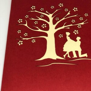 Carte pop-up AMOUR 3D - Saint Valentin - Love - Mariage - Romantique LOVE A image 4