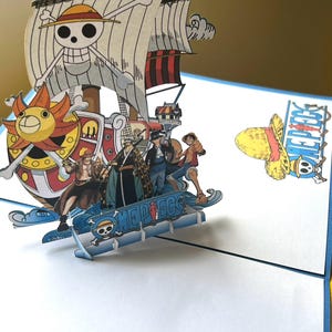 Carte pop-up 3D One Pièce - Manga - Game - Jeux - Anniversaire image 3