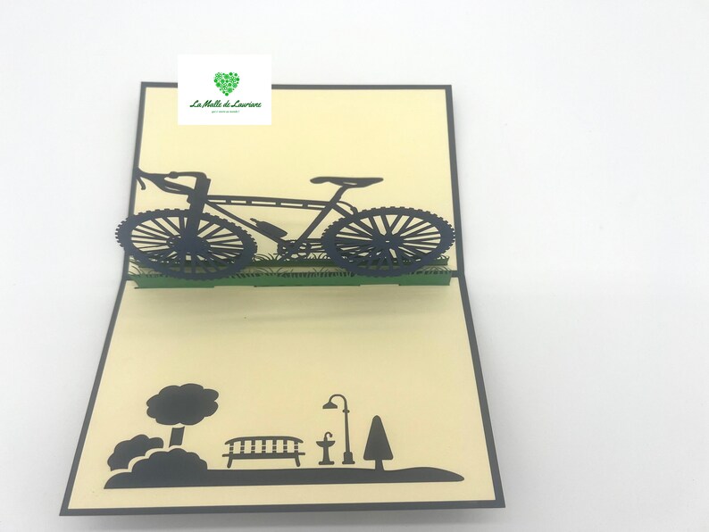 Carte pop-up 3D - Anniversaire - Happy Birthday - VELO - VTT image 8