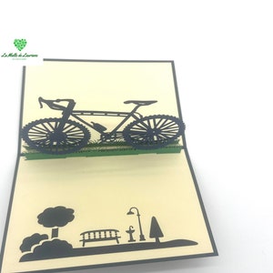 Carte pop-up 3D - Anniversaire - Happy Birthday - VELO - VTT image 4