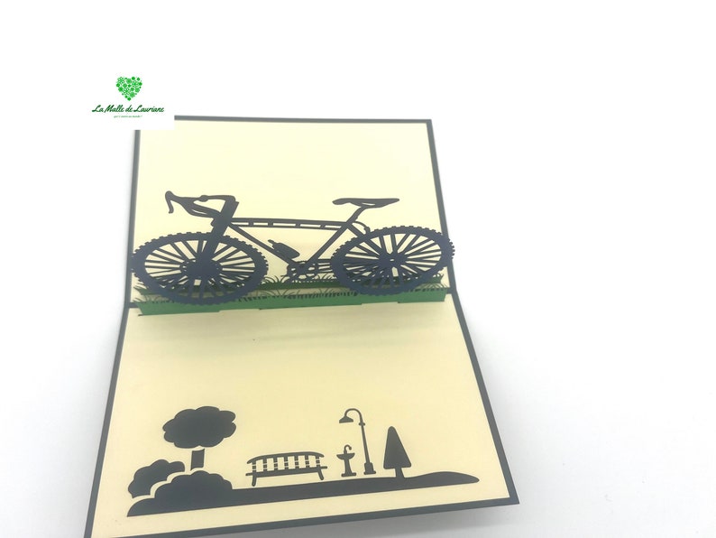 Carte pop-up 3D - Anniversaire - Happy Birthday - VELO - VTT image 4