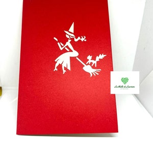 Carte pop-up 3D - Anniversaire - Happy Birthday Halloween - Sorcière HW01 画像 3