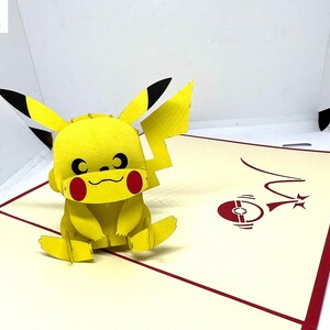 Carte pop-up 3D POKEMON - PIKACHU- Anniversaire SN05 画像 4
