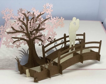 Carte pop-up AMOUR 3D - Saint Valentin - Love - Mariage - Romantique   LOVE D