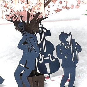 Carte pop-up 3D - Musique show - Fête de musique - Concert MS02 画像 7