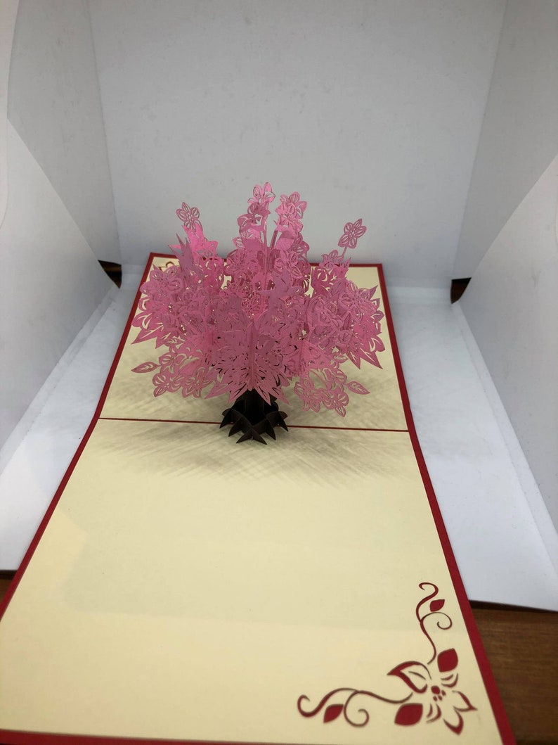 Carte pop-up ARBRE - Fête - Anniversaire SN03 image 2