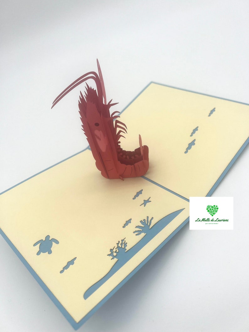 Carte pop-up 3D - Anniversaire - Happy Birthday -HOMARD image 5