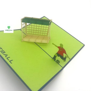 Carte pop-up 3D - Anniversaire - Happy Birthday - FOOTBALL