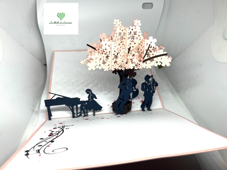 Carte pop-up 3D - Musique show - Fête de musique - Concert MS02 画像 8