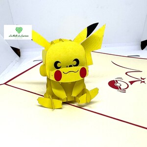 Carte pop-up 3D POKEMON - PIKACHU- Anniversaire SN05 画像 3