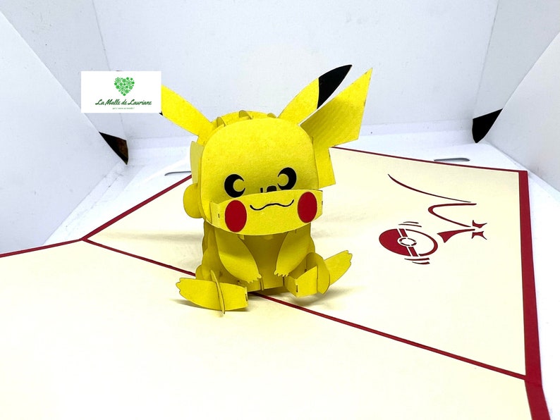 Carte pop-up 3D POKEMON - PIKACHU- Anniversaire SN05 画像 3